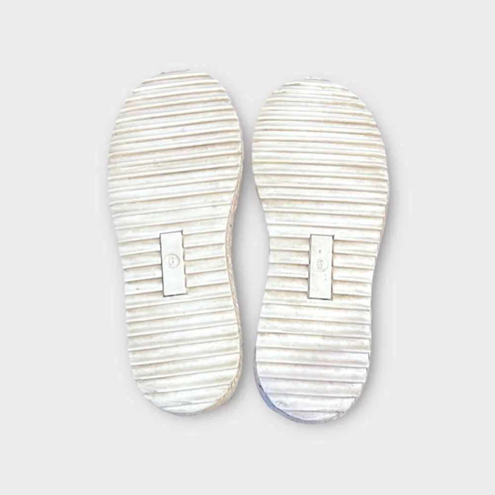 Report Nahla Striped Espadrille Platform Flats Size 6 - Picture 8 of 10